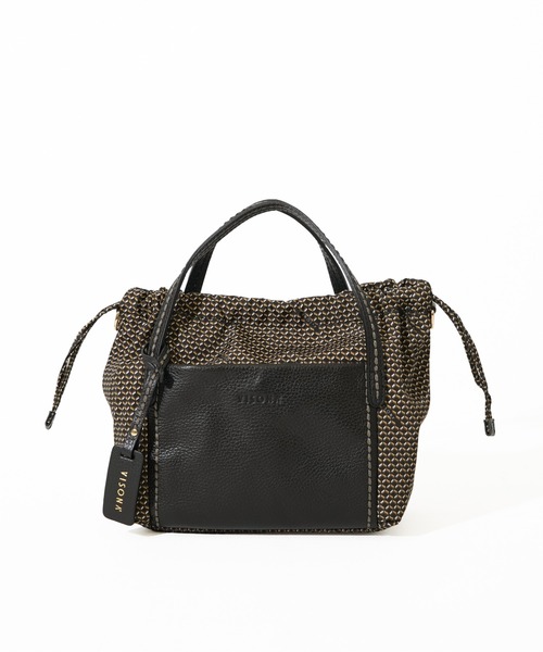 SAC'S BARJean（サックスバージーン）の「【VISONA/ヴィソナ】 HAND BAG S（ハンドバッグ・レディース・スカイブルー/ブラック/レッド/ベージュ系その他/グレイッシュベージュ/ブルー・FREE）」の2枚目の写真