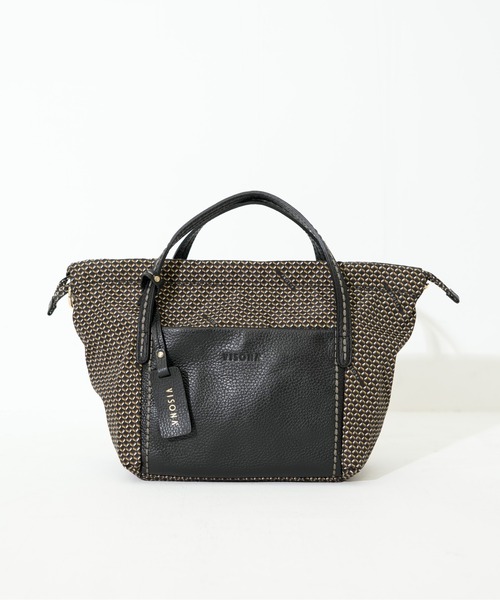 SAC'S BARJean（サックスバージーン）の「【VISONA/ヴィソナ】 HAND BAG S（ハンドバッグ・レディース・スカイブルー/ブラック/レッド/ベージュ系その他/グレイッシュベージュ/ブルー・FREE）」の12枚目の写真