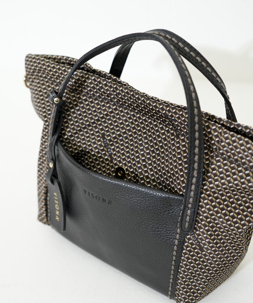 SAC'S BARJean（サックスバージーン）の「【VISONA/ヴィソナ】 HAND BAG S（ハンドバッグ・レディース・スカイブルー/ブラック/レッド/ベージュ系その他/グレイッシュベージュ/ブルー・FREE）」の17枚目の写真