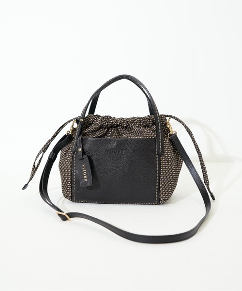 SAC'S BARJean（サックスバージーン）の「【VISONA/ヴィソナ】 HAND BAG S（ハンドバッグ・レディース・スカイブルー/ブラック/レッド/ベージュ系その他/グレイッシュベージュ/ブルー・FREE）」の18枚目の写真
