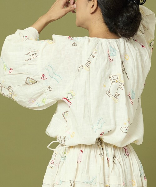 セール】Freada/フリーダ モチーフ刺繍 柄 ワンピース（ワンピース