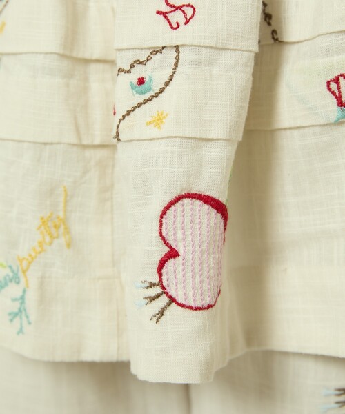 Freada（フリーダ）の「Freada/フリーダ モチーフ刺繍 柄 ワンピース（ワンピース・レディース・ホワイト/スミクロ・ONE SIZE）」の20枚目の写真