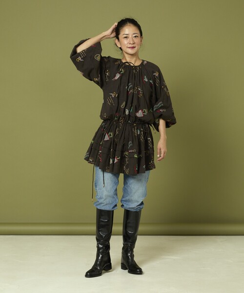 セール】Freada/フリーダ モチーフ刺繍 柄 ワンピース（ワンピース