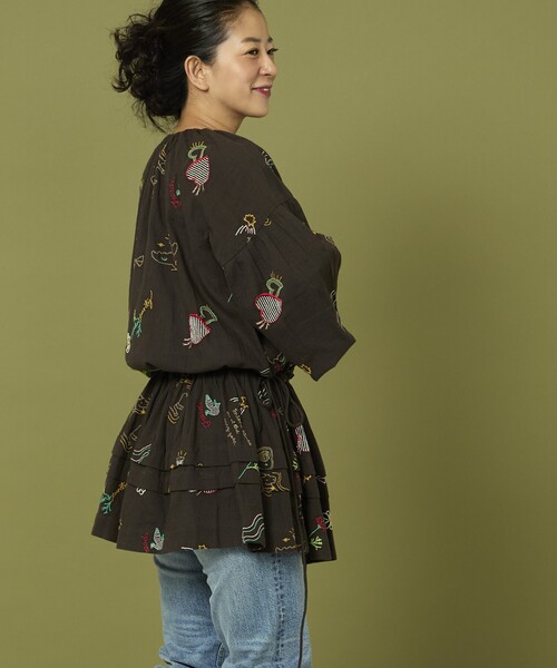 セール】Freada/フリーダ モチーフ刺繍 柄 ワンピース（ワンピース