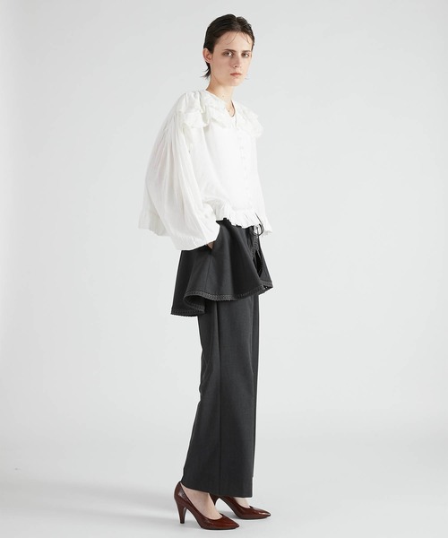 crinkle crinkle crinkle】scallop frill blouse/スカラップフリル