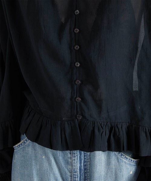 crinkle crinkle crinkle】scallop frill blouse/スカラップフリル