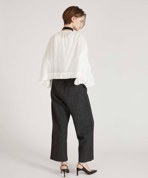 crinkle crinkle crinkle】scallop frill blouse/スカラップフリル