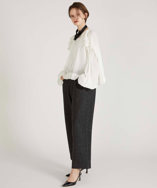 crinkle crinkle crinkle】scallop frill blouse/スカラップフリル