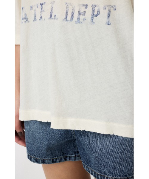 MOUSSY(マウジー)の「BROKEN FOOTBALL Tシャツ(Tシャツ/カットソー・レディース・ブラウン/オフホワイト・FREE)」の12枚目の写真