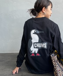 【WEB限定】[CHUMS/チャムス] BOOBY LOGO バックプリント ロングスリーブTシャツ