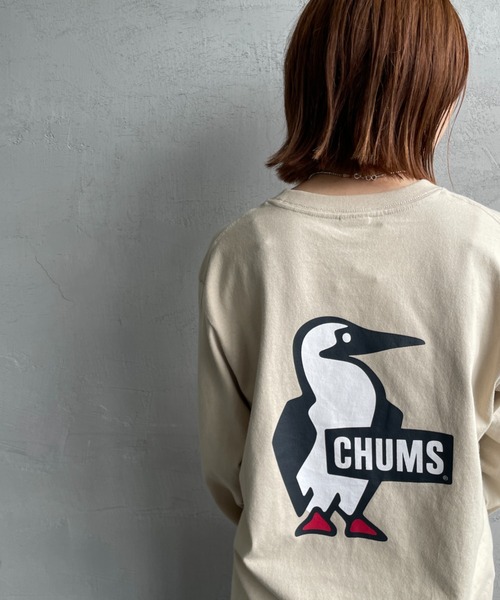 CHUMS（チャムス）の「【WEB限定】[CHUMS/チャムス] BOOBY LOGO バックプリント ロングスリーブTシャツ（Tシャツ/カットソー・レディース・ブラック/ホワイト/グレイッシュベージュ・M/XL/L）」の15枚目の写真