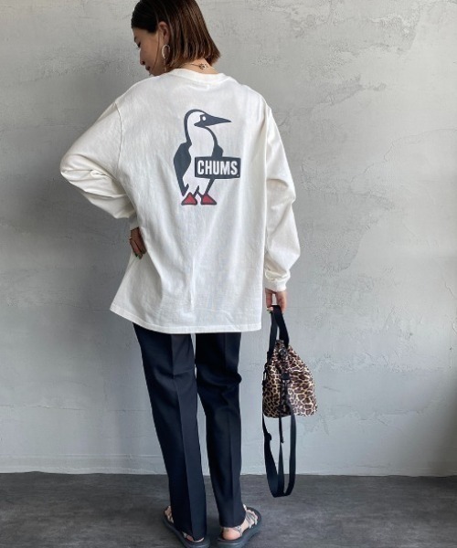 CHUMS（チャムス）の「【WEB限定】[CHUMS/チャムス] BOOBY LOGO バックプリント ロングスリーブTシャツ（Tシャツ/カットソー・レディース・ブラック/ホワイト/グレイッシュベージュ・M/XL/L）」の17枚目の写真