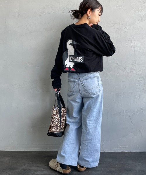 CHUMS（チャムス）の「【WEB限定】[CHUMS/チャムス] BOOBY LOGO バックプリント ロングスリーブTシャツ（Tシャツ/カットソー・レディース・ブラック/ホワイト/グレイッシュベージュ・M/XL/L）」の22枚目の写真