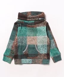 Tappet(タペット)の裏起毛チェックドラムネックトレーナー(その他トップス)
