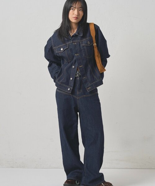 fiction tokyo パフスリーブジャケット ボーイフレンドデニム fiction tokyo パフスリーブジャケット ボーイフレンドデニム