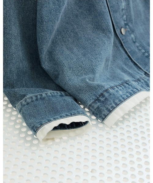 アンヌーク　annuke デニムジャケット　ホワイト anuke（アンヌーク）の「Denim Work Jacket（デニムジャケット