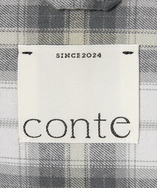 conte（コンテ）の「＜conte＞コットンフランネル チェックシャツ