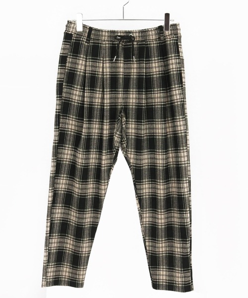 CAMBIO(カンビオ)の「mp14203-Check Ponti Tapered Pants テーパードパンツ(A57025cmb)(その他パンツ・メンズ・ブラック/ネイビー・S/M/L)」の17枚目の写真