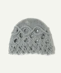 leinwande（ラインヴァンド）の「Cable&Dot Mohair Hat（ニットキャップ/ビーニー）」