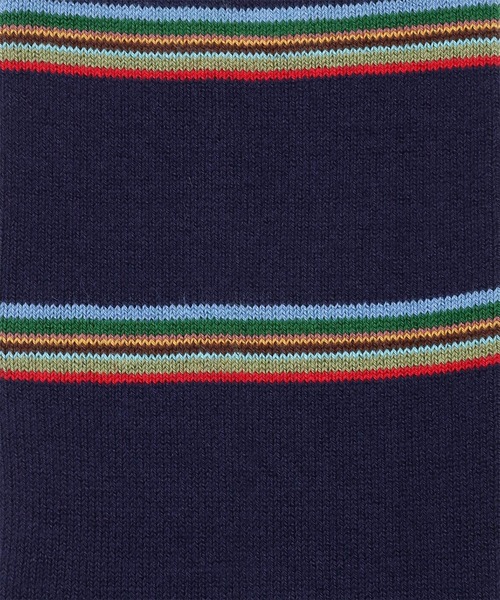 Paul Smith(ポールスミス)の「ブロックストライプ ソックス【250640 CS】(ソックス/靴下・メンズ・ネイビー/ブラック・25-27)」の3枚目の写真