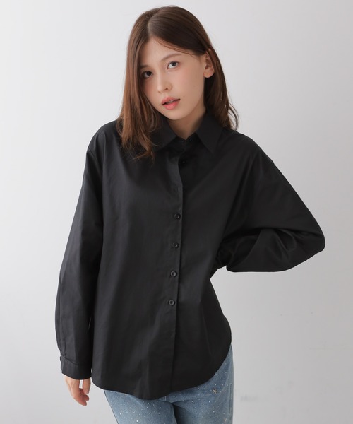 VIVID LADY（ビビッドレディー）の「バックオープン ドロストシャツ（シャツ/ブラウス・レディース・ホワイト/ブラック/グレー・FREE）」の21枚目の写真