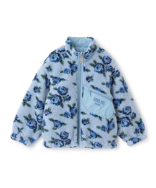 バラ柄ボアブルゾン（ブルゾン）｜ANNA SUI mini（アナスイ・ミニ）の
