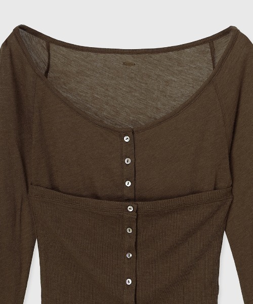 【今季完売】シアーウールレイヤリングトップス シアーウールレイヤリングトップス