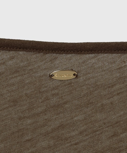 シアーウールレイヤリングトップス（ニット/セーター）｜anuans