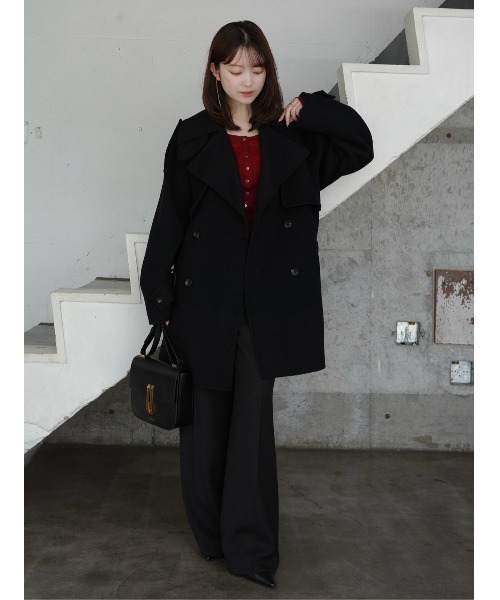 シアーウールレイヤリングトップス（ニット/セーター）｜anuans（ア