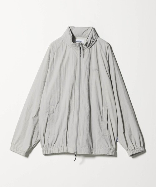 ＜NICE WEATHER＞ナイロン スタンドブルゾンセットアップ　ライトグレー セール】＜NICE WEATHER＞ナイロン スタンドブルゾン（ナイロン