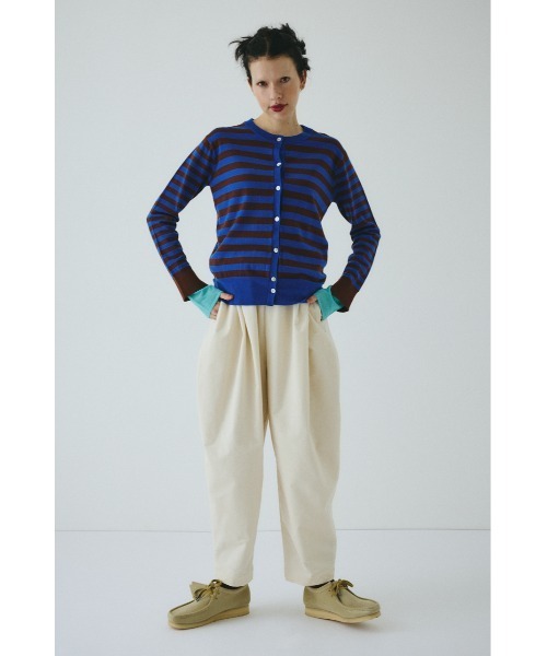 HeRIN.CYE(ヘリンドットサイ)の「Border knit cardigan ボーダーニットカーディガン(カーディガン/ボレロ・レディース・レッド系その他/グリーン系その他/ブルー系その他・FREE)」の4枚目の写真