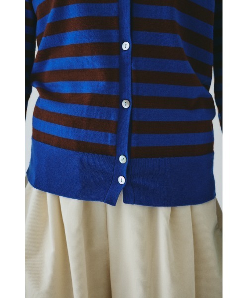 HeRIN.CYE(ヘリンドットサイ)の「Border knit cardigan ボーダーニットカーディガン(カーディガン/ボレロ・レディース・レッド系その他/グリーン系その他/ブルー系その他・FREE)」の10枚目の写真