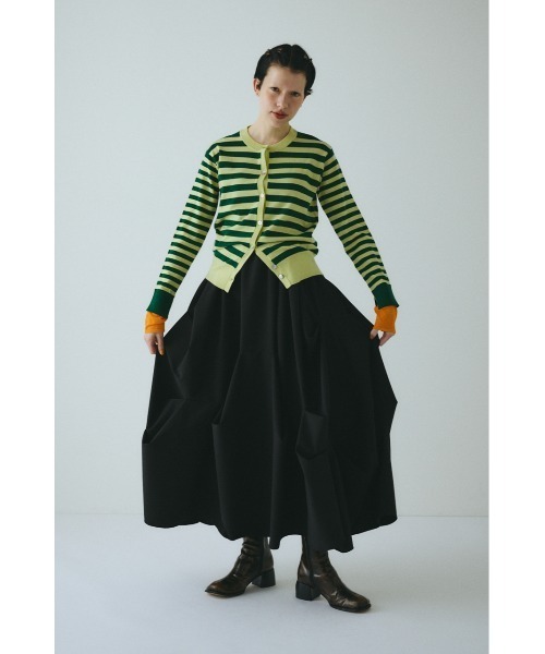 ヘリンドットサイ　Border Knit Cardigan 美品 Border knit cardigan ボーダーニットカーディガン（カーディガン