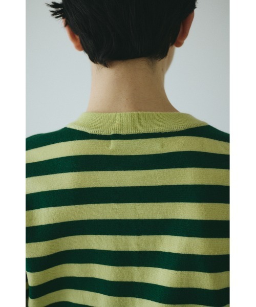 ヘリンドットサイ　Border Knit Cardigan 美品 Border knit cardigan ボーダーニットカーディガン（カーディガン