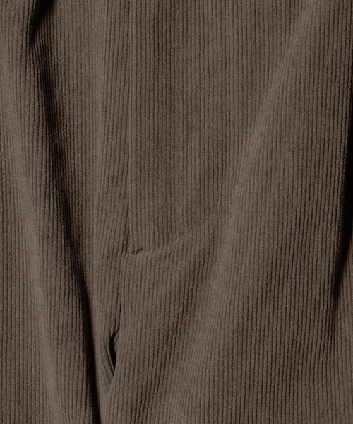 BEAUTY&YOUTH UNITED ARROWS（ビューティーアンドユースユナイテッドアローズ）の「トリコット コーデュロイ 1プリーツ イージーパンツ NO.5 ストレッチ（その他パンツ・メンズ・ブラック/オフホワイト/ダークグリーン/モカ・L/S/M/XL）」の5枚目の写真