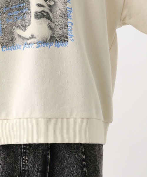 GLOBAL WORK（グローバルワーク）の「ヘビロテスウェットワイド長袖/579710（スウェット・キッズ・ホワイト系5/チャコールグレー/ホワイト系6/パープル・150cm/160cm/130cm/140cm）」の14枚目の写真