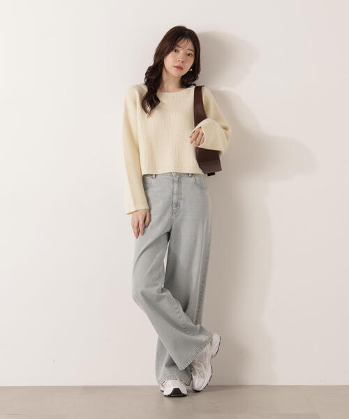 PROPORTION BODY DRESSING(プロポーションボディドレッシング)の「アンジェリーナボックスニット / 1215270102(ニット/セーター・レディース・グレー系その他/オフホワイト/ピンク・SMALL/MEDIUM)」の14枚目の写真