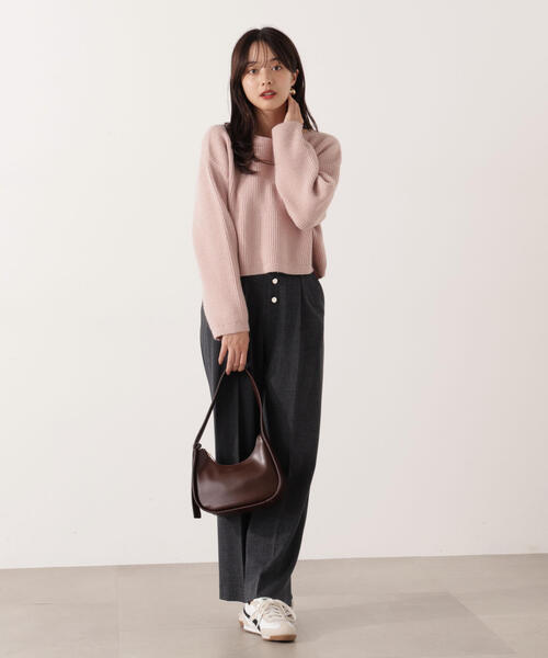 PROPORTION BODY DRESSING(プロポーションボディドレッシング)の「アンジェリーナボックスニット / 1215270102(ニット/セーター・レディース・グレー系その他/オフホワイト/ピンク・SMALL/MEDIUM)」の21枚目の写真