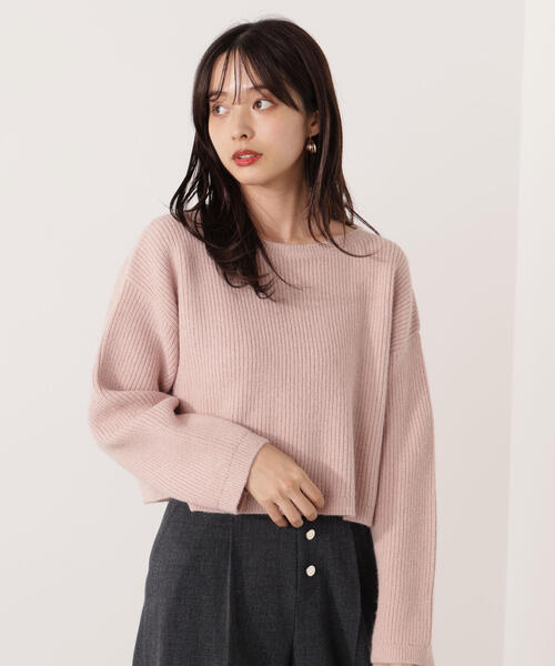 PROPORTION BODY DRESSING(プロポーションボディドレッシング)の「アンジェリーナボックスニット / 1215270102(ニット/セーター・レディース・オフホワイト/グレー系その他/ピンク・MEDIUM/SMALL)」の22枚目の写真