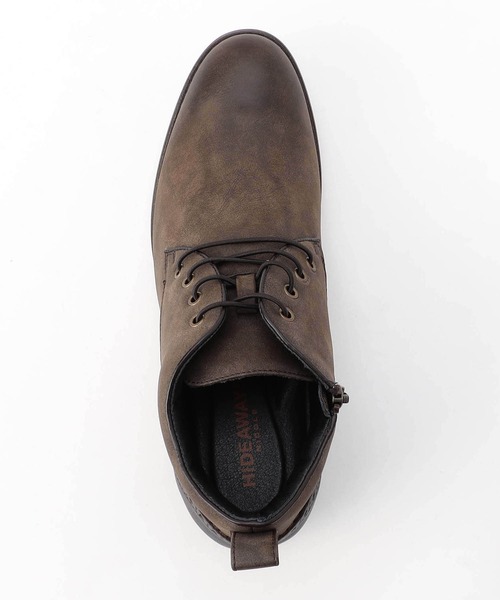 HIDEAWAYS NICOLE（ハイダウェイニコル）の「チャッカーブーツ（ブーツ・メンズ・チャコールグレー/ライトグレー/ダークブラウン・27.5cm/26.5cm/25.5cm）」の8枚目の写真