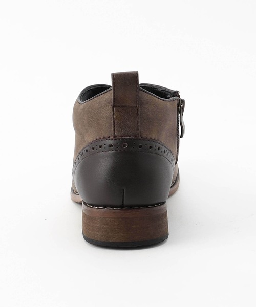 HIDEAWAYS NICOLE（ハイダウェイニコル）の「チャッカーブーツ（ブーツ・メンズ・チャコールグレー/ライトグレー/ダークブラウン・27.5cm/26.5cm/25.5cm）」の13枚目の写真