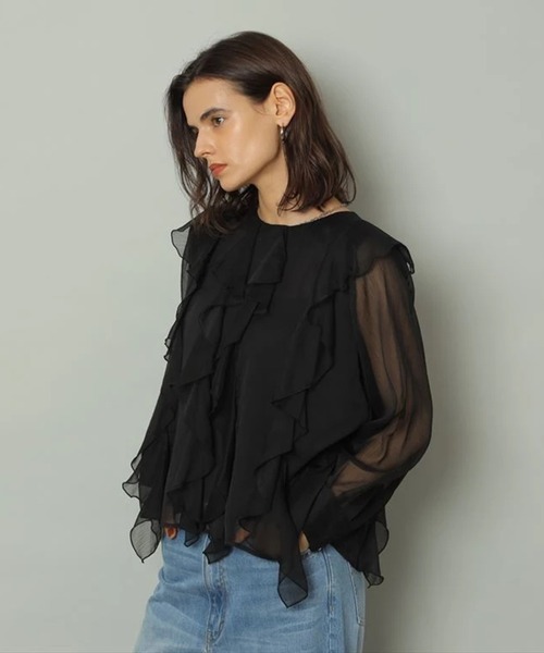 フリルチュニック（シャツ/ブラウス）｜CADUNE（カデュネ）の