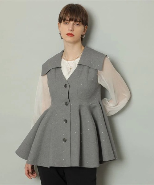 フリルチュニック（シャツ/ブラウス）｜CADUNE（カデュネ）の