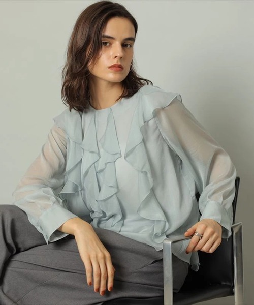 フリルチュニック（シャツ/ブラウス）｜CADUNE（カデュネ）の