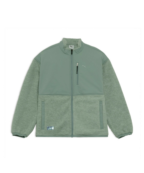 PUMA（プーマ）の「PUMA プーマ メンズ ゴルフ FOG ハイブリッド フリース ジャケット（ブルゾン・メンズ・エメラルド/チャコールグレー・MEDIUM/SMALL/LARGE/X-LARGE/XX-LARGE）」の16枚目の写真
