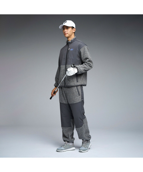 PUMA（プーマ）の「PUMA プーマ メンズ ゴルフ FOG ハイブリッド フリース ジャケット（ブルゾン・メンズ・エメラルド/チャコールグレー・MEDIUM/SMALL/LARGE/X-LARGE/XX-LARGE）」の9枚目の写真