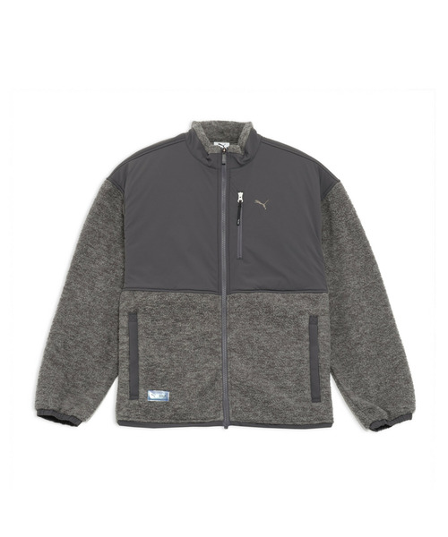 PUMA（プーマ）の「PUMA プーマ メンズ ゴルフ FOG ハイブリッド フリース ジャケット（ブルゾン・メンズ・エメラルド/チャコールグレー・MEDIUM/SMALL/LARGE/X-LARGE/XX-LARGE）」の8枚目の写真