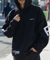 RVCA | RVCA メンズ BACK SIDE ARCH RVCA HD パーカー 【2025年秋冬モデル】 @autumn/ルーカバックデザインビッグロゴプルオーバーパーカー・フーディー(パーカー)