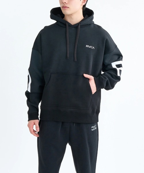 RVCA（ルーカ）の「RVCA メンズ BACK SIDE ARCH RVCA HD パーカー 【2025年秋冬モデル】 @autumn/ルーカバックデザインビッグロゴプルオーバーパーカー・フーディー（パーカー・メンズ・ベージュ系その他/ブラック/クリーム/ヘザーグレー・SMALL/MEDIUM/LARGE/X-LARGE）」の7枚目の写真