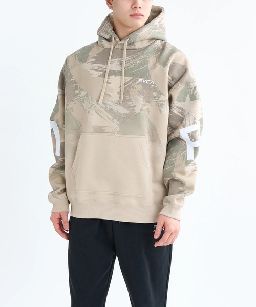 RVCA（ルーカ）の「RVCA メンズ BACK SIDE ARCH RVCA HD パーカー 【2025年秋冬モデル】 @autumn/ルーカバックデザインビッグロゴプルオーバーパーカー・フーディー（パーカー・メンズ・ベージュ系その他/ブラック/クリーム/ヘザーグレー・SMALL/MEDIUM/LARGE/X-LARGE）」の18枚目の写真